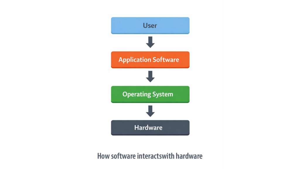 How software interacts with hardware diagram