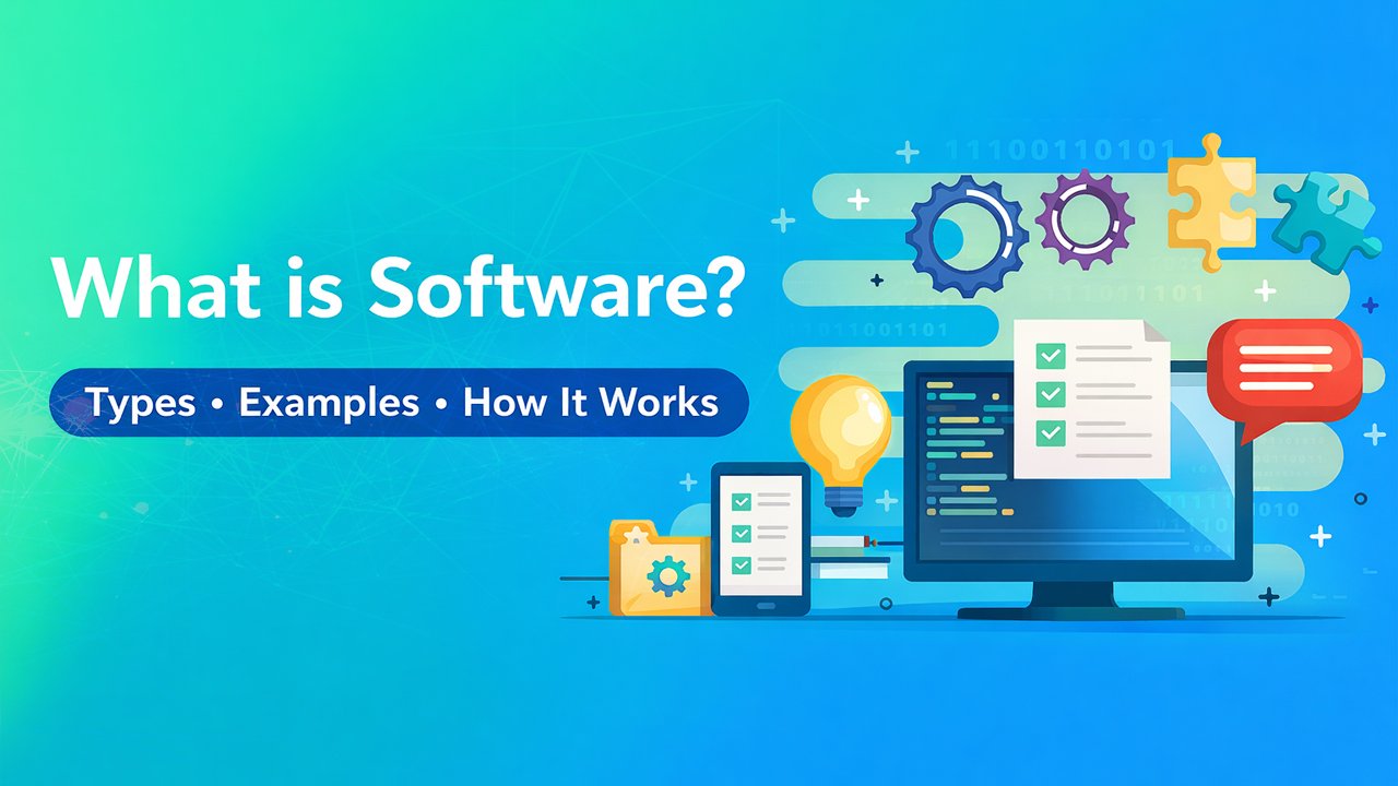 What is software guide explaining types of software and how software works