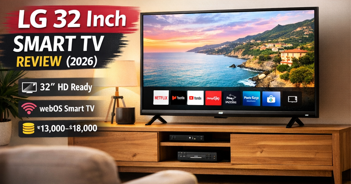 “LG 32 inch smart TV review 2026 image”