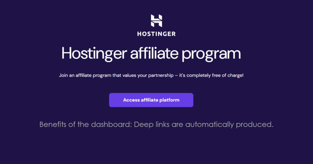Hostinger Affiliate Program
