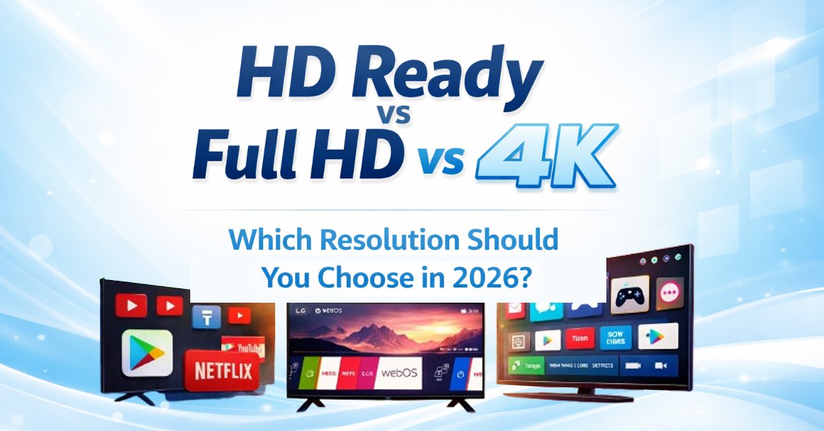 HD Ready vs Full HD vs 4K comparison 2026 TV resolution guide